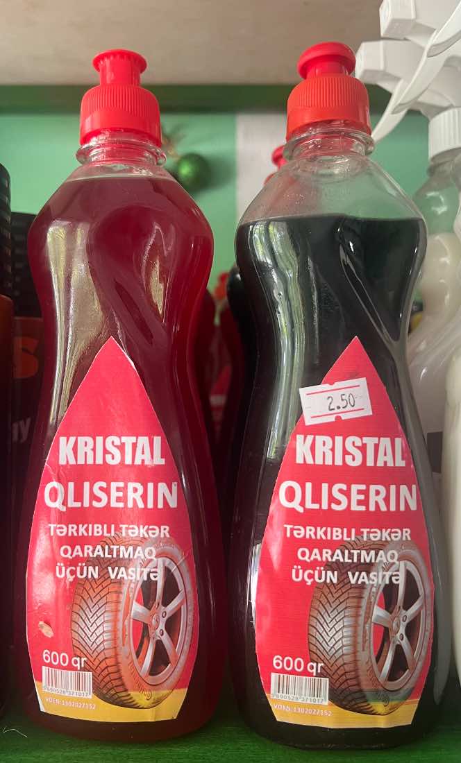 Təkər qaraldan qliserin